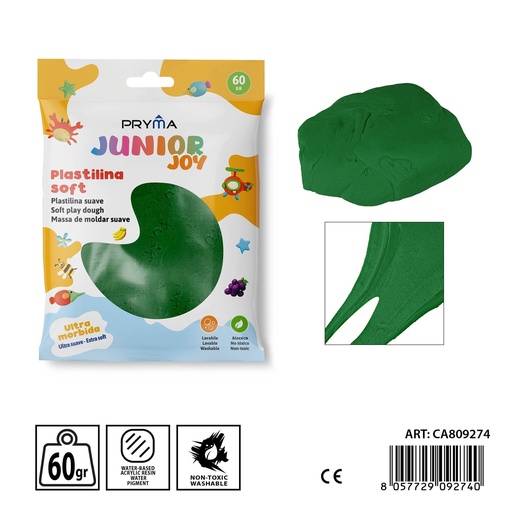 [0238321] Plasticina 60g color verde - Arte y manualidades