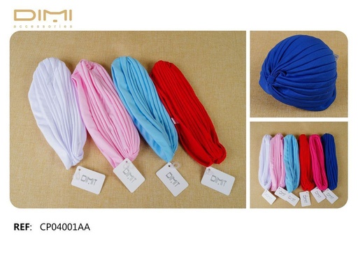 [8435452543577]  Gorro Turbante 12/u CP04001AA - Accesorios para el cabello