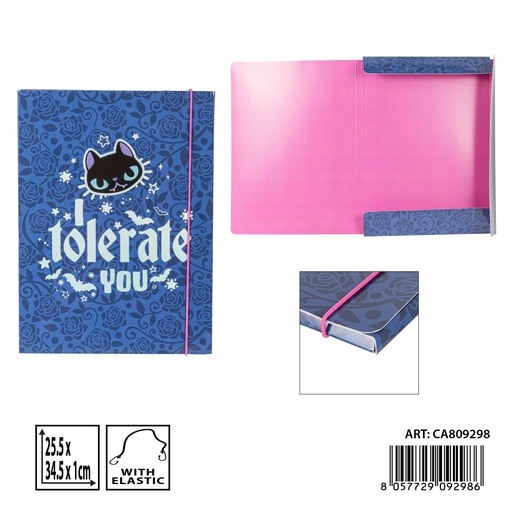 [0239148] Carpeta D1 con 3 solapas 25.5x34.5 cm - Papelería y organización