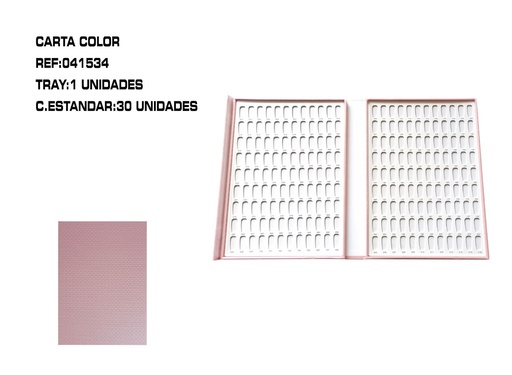 [041534] Paleta de Color 216 en Libro Rosa - Accesorios de uñas y paletas de colores