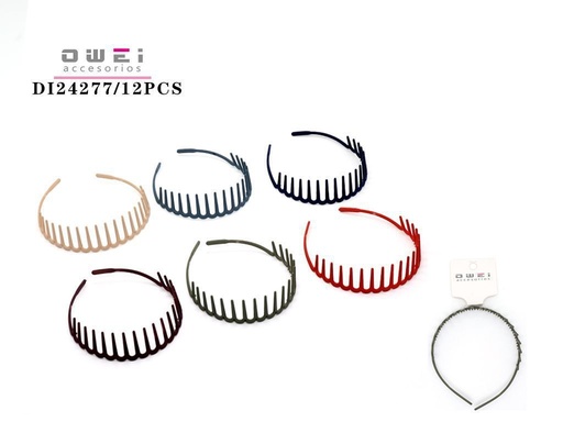 [8428947242772] Diadema 12 unidades DI24277 - Accesorios para el cabello
