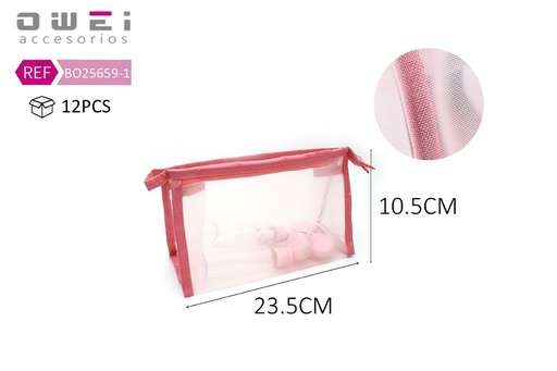 [8428947256595] Neceser 23.5x10.5 cm 12 unidades BO25659 - Neceseres y bolsas de viaje
