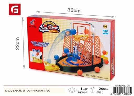 [160687178] Juego de baloncesto con 2 canastas caja - Juguetes y juegos de mesa