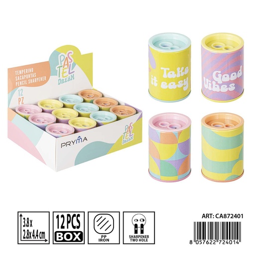 [0239457] Sacapuntas doble con depósito 3.8x2.8x4.4 cm - Accesorios de papelería