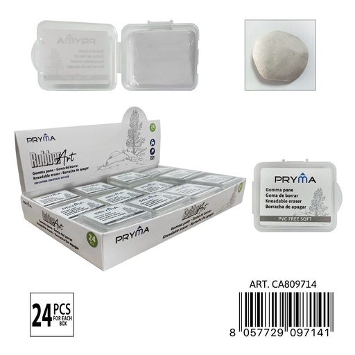 [0240191] Goma de borrar blanca con estuche 3.8x3.3x0.9 cm - Material de papelería