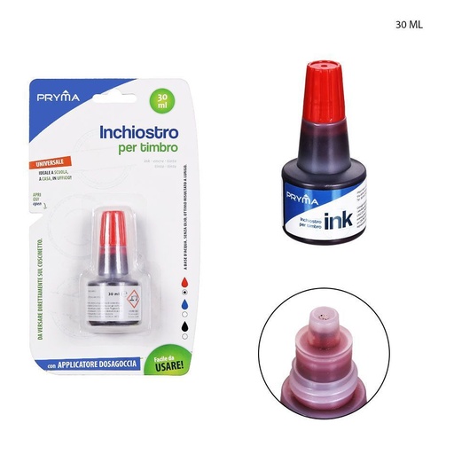 [0209876] Tinta para sellos 30 ml color rojo - Artículos de oficina