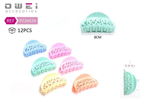 [8428947260264] Pinza de pelo 8.5cm 12 unidades PZ26026 - Accesorios para el cabello