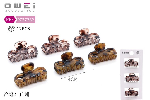 [8428947272625] Pinza de pelo 4cm 12 unidades PZ27262 OW - Accesorios para el cabello