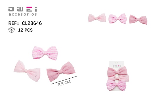 [8428947286462] Pinza lazos 12 unidades CL28643 - Accesorios para el cabello
