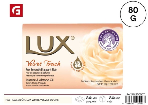 [104300057] Jabón Lux White Velvet 80 g - Productos de cuidado personal