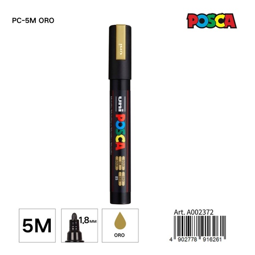 [A002372] Marcador POSCA 1.8mm oro - Papelería y artículos de escritura