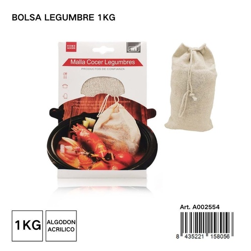 [A002554] Bolsa para legumbres de 1 kg - Utensilios de cocina
