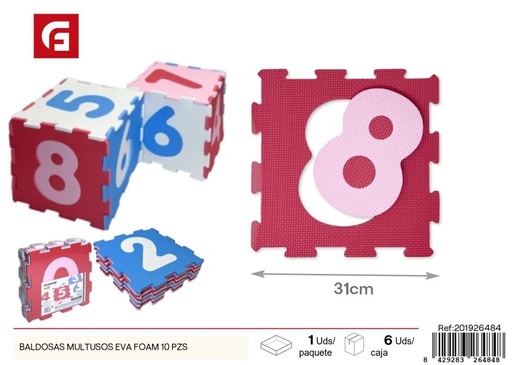 [201926484] Baldosas multicensuales EVA 10 piezas - Juguetes de juego