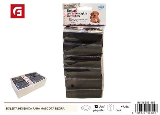 [166861495] Bolsa higiénica negra para mascotas - Productos de limpieza y cuidado