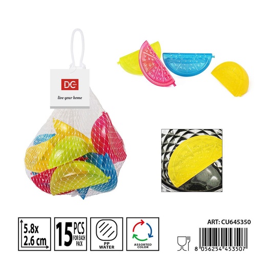 [0239083] Cubitos de hielo reutilizables 15piezas 5.2x2.5x2.6cm - Utensilios de cocina y refrigeración