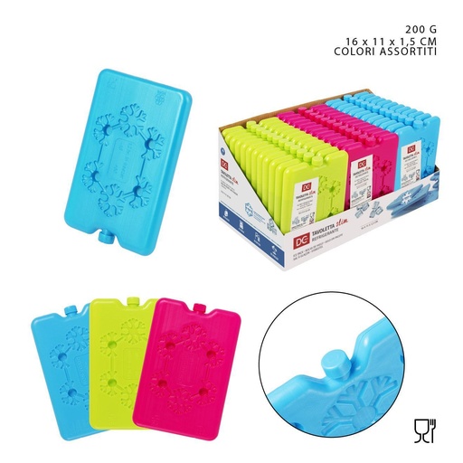 [0225165] Tableta enfriadora 200G 16X11X1.5CM - Accesorios de cocina y enfriadores