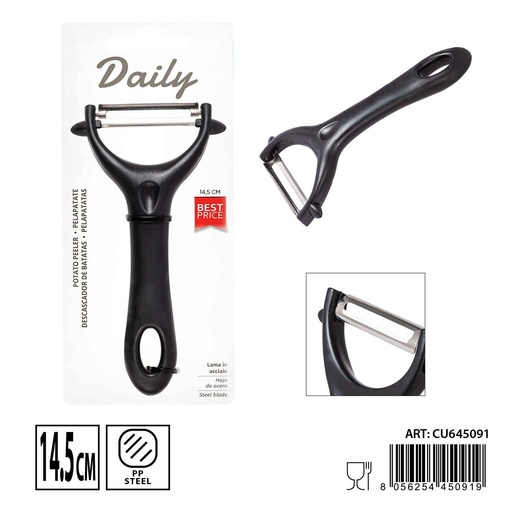 [0238462] Pelador de 14.5x7.5x2.2 cm - Utensilio de cocina de acero inoxidable