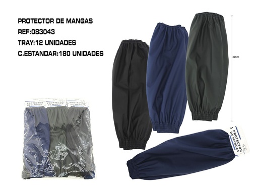 [083043] Protector de mangas 45 cm 12/P - Práctico para uso diario