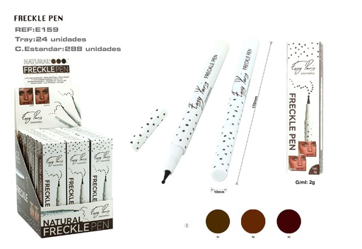 [E159-01] Rotulador para pecas 3 colores 24/C - Innovador en maquillaje