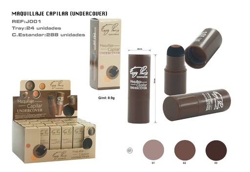 [J001-01] Stamp under cover máquina capilar 3 colores 24/C - Herramienta de belleza