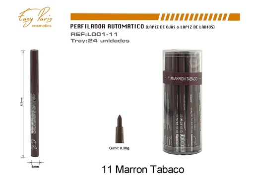 [L001-11] Perfilador automático marrón tabaco 24/U - Práctico y conveniente