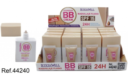 [8435433230137] Bb cream fluido SPF15 24H 16/U 44240 - Larga duración