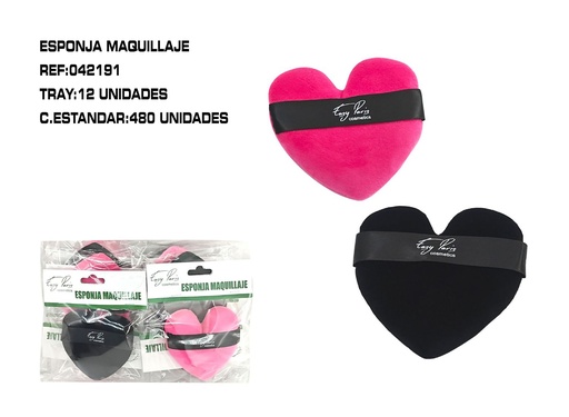 [042191] Borlas de maquillaje acabado terciopelo 12/U - Acabado de lujo