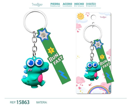 [15863] Llavero de dibujos animados - Accesorio infantil y divertido
