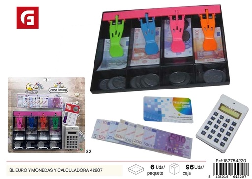 [187754220] Juguete BL euro y monedas con calculadora - Juegos de mesa