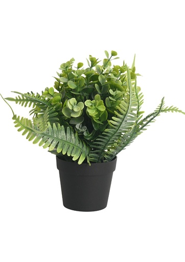 [630560淡绿] Planta artificial - Eucalipto en maceta de agua