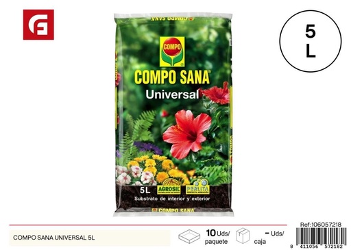 [106057218] Tierra universal COMPO SANA 5L - Tierra para plantas