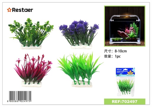 [702497] Adorno de acuario con plantas acuáticas 8-10 cm - Decoraciones para acuarios