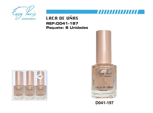 [D041-197] Laca de uñas Easy Paris 6/U - Esmaltes de uñas