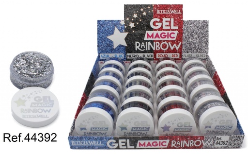 [8435433230113] Glitter gel mágico de colores - Decoración y maquillaje brillante