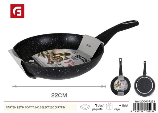 [200474223] Sartén 22cm Soft T.Ind.Select 2.0 Quittin - Herramienta eficaz para la cocina