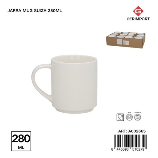 [A002665] Jarra mug Suiza 280ML - Elegante y funcional para el hogar