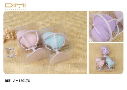 [8435693822240] Esponja de maquillaje con soporte - Pack de 12 unidades