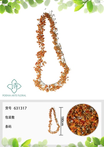 [631317NARANJA] Guirnalda de Gypsophila - Novedades de decoración