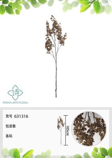 [631316] Accesorio decorativo Spray de musgo 105 cm - Accesorios decorativos