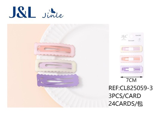 [8445801315250] Pack de 3 ranas 7 cm surtidas 24/u CL825059-3 - Accesorios para el cabello y pinzas