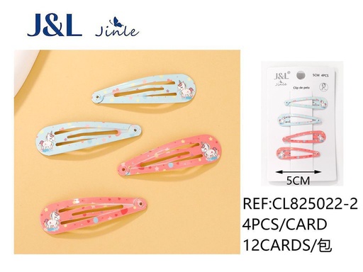 [8445801316608] Pack de 4 ranas 5 cm surtidas 12/u CL825022-2 - Accesorios para el cabello y pinzas