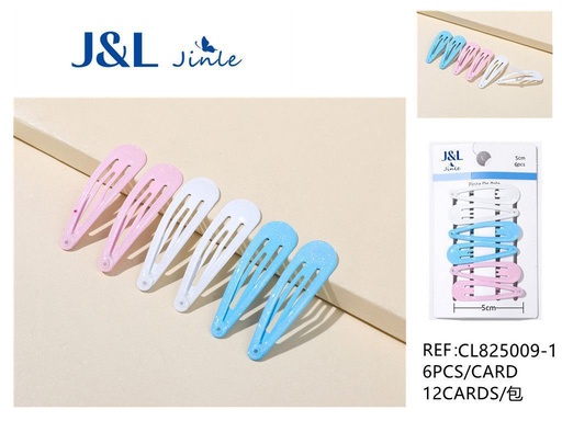 [8445801310439] Pack de 6 ranas 5 cm surtidas 12/u CL825009-1 - Accesorios para el cabello y pinzas