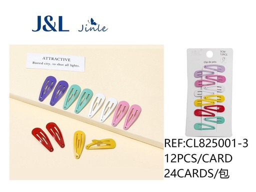 [8445801313911] Pack de 12 ranas 3 cm surtidas 24/u CL825001-3 - Accesorios para el cabello y pinzas
