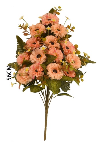 [6101095香槟] Ramo de dahlia 14 cabezas - Ramos para decoración