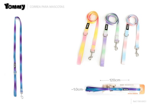 [YM0451] Correa de grado colorido 1.0*20-30 cm - Accesorios para mascotas