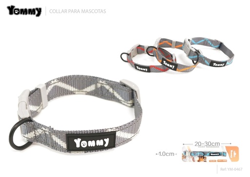 [YM0467] Collar para mascotas 1.0*20-30 cm - Accesorios para mascotas