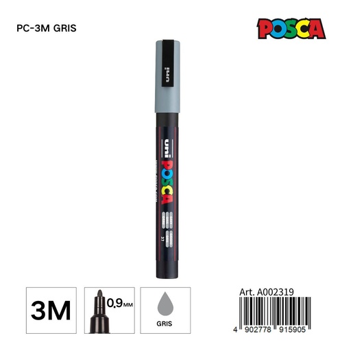 [A002319] Marcador POSCA 0,9 mm color gris - Papelería y marcadores