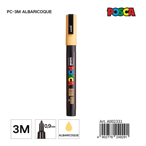 [A002331] Marcador POSCA 0,9 mm color albaricoque - Papelería y marcadores