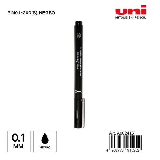 [A002415] Marcador UNI-PIN 0,1 mm color negro - Papelería y marcadores