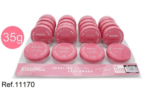[8435433230694] Vaselina neutra perfumada 35g 20/u - Cuidado labial y cosméticos